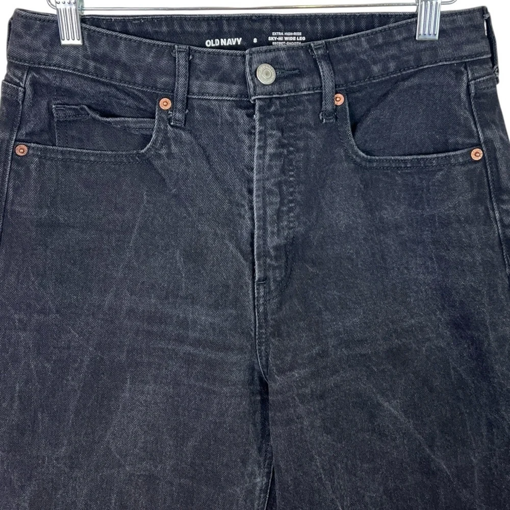 Old Navy Extra High-Rise Sky-Hi Wide Leg Secret Smooth Pockets Women’s Size 8